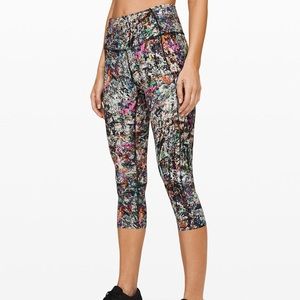 LuluLemon Paint Splatter Crop Leggings